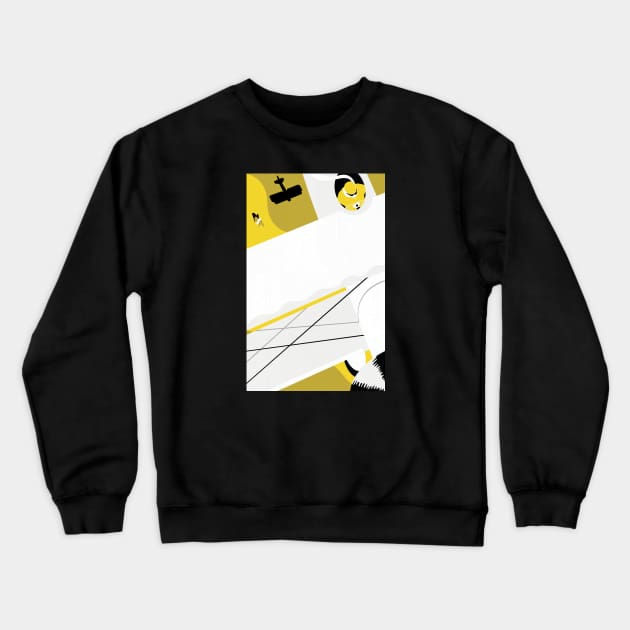 Desert plane Crewneck Sweatshirt by Neil Webb | Illustrator